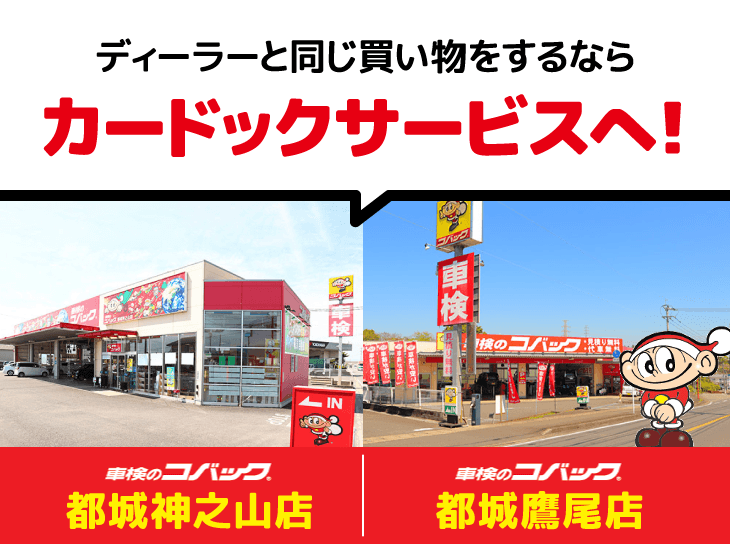 ディーラーと同じ買い物をするならカードックサービスへ!